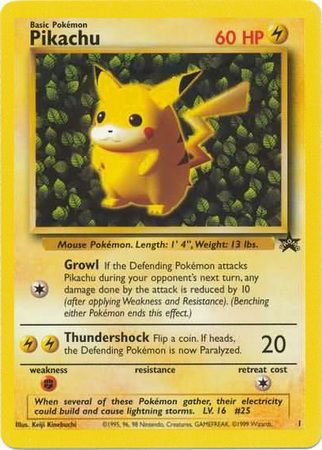 Pikachu (1) (Promo) [Wizards of the Coast: Black Star Promos] | Good Games Modbury