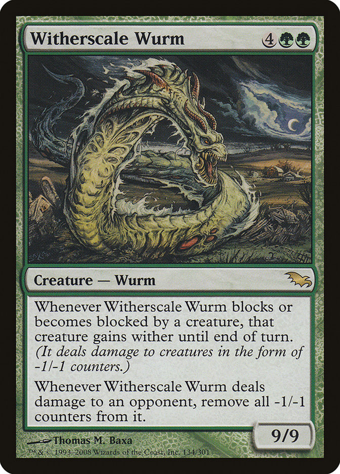 Witherscale Wurm [Shadowmoor] | Good Games Modbury