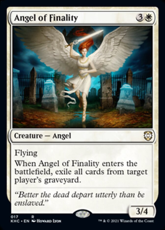 Angel of Finality [Kaldheim Commander] | Good Games Modbury