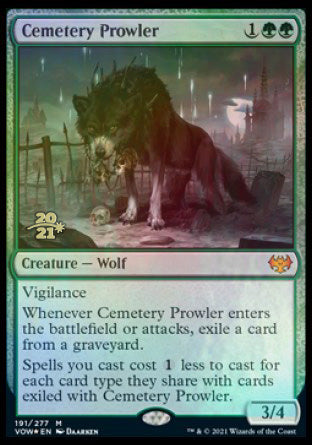 Cemetery Prowler [Innistrad: Crimson Vow Prerelease Promos] | Good Games Modbury