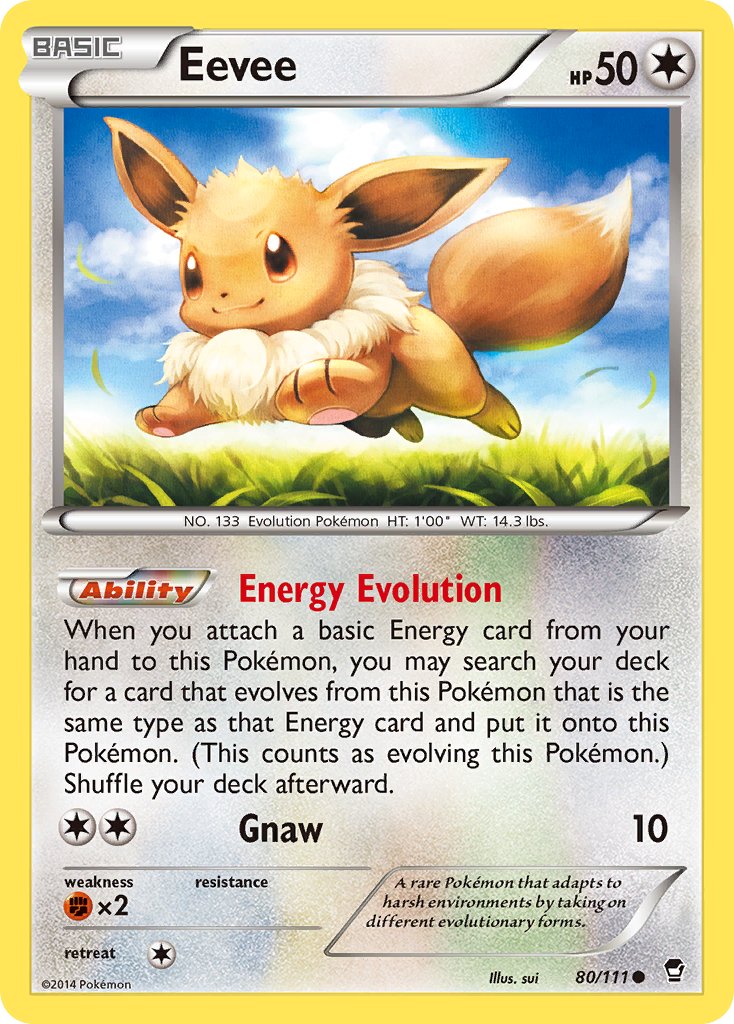 Eevee (80/111) [XY: Furious Fists] | Good Games Modbury