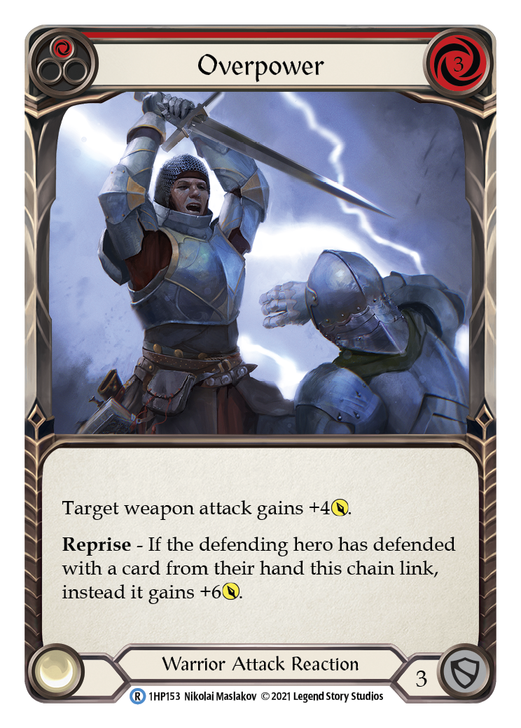 Overpower (Red) [1HP153] (History Pack 1) | Good Games Modbury