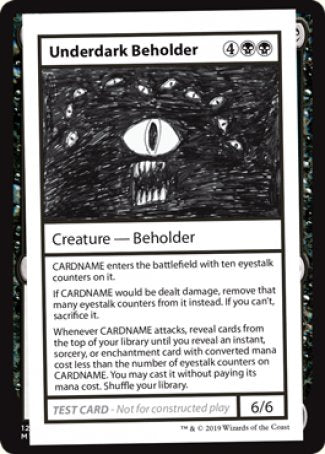 Underdark Beholder (2021 Edition) [Mystery Booster Playtest Cards] | Good Games Modbury