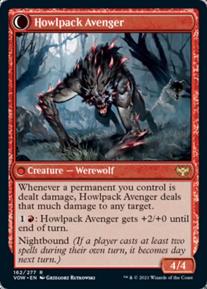 Ill-Tempered Loner // Howlpack Avenger [Innistrad: Crimson Vow] | Good Games Modbury