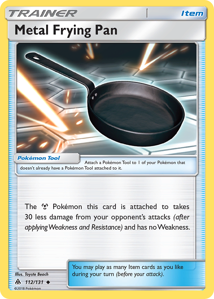 Metal Frying Pan (112/131) [Sun & Moon: Forbidden Light] | Good Games Modbury