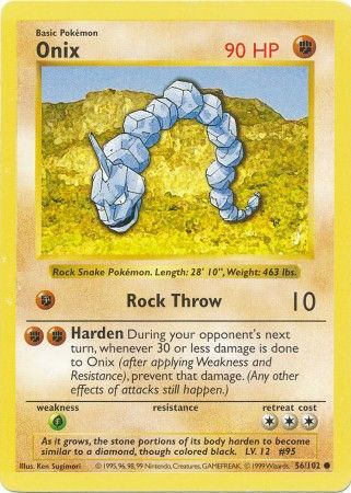 Onix (56/102) [Base Set Shadowless Unlimited] | Good Games Modbury