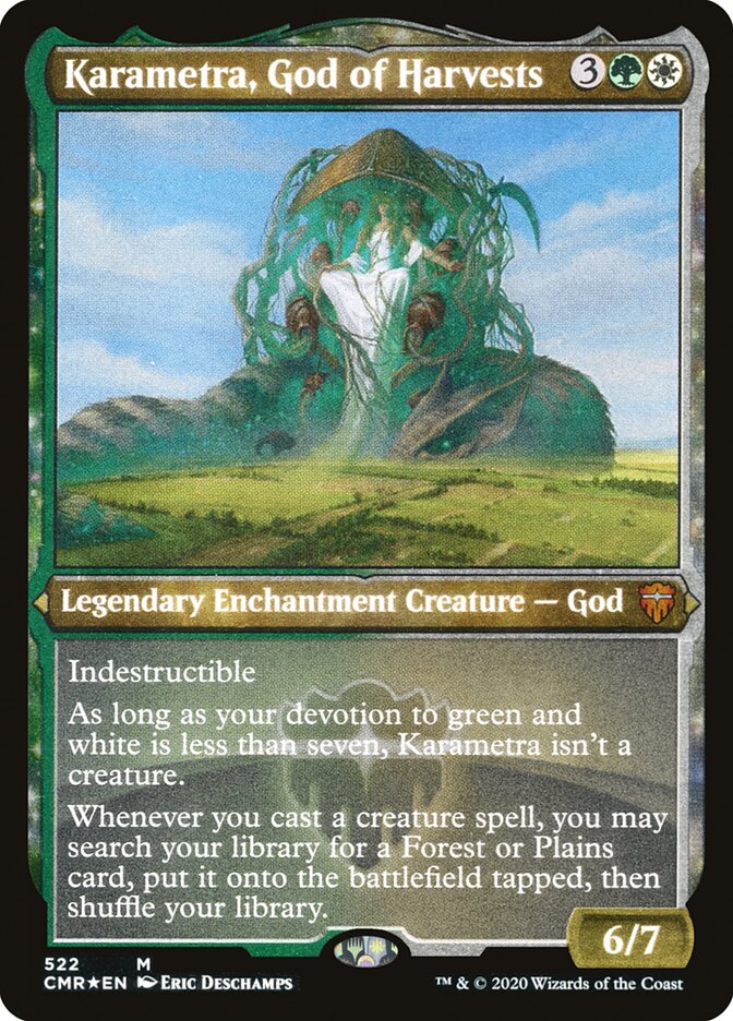 Karametra, God of Harvests (Etched) [Commander Legends] | Good Games Modbury