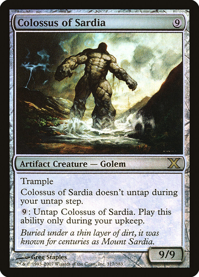 Colossus of Sardia (Premium Foil) [Tenth Edition] | Good Games Modbury