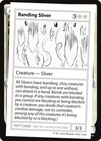 Banding Sliver (2021 Edition) [Mystery Booster Playtest Cards] | Good Games Modbury