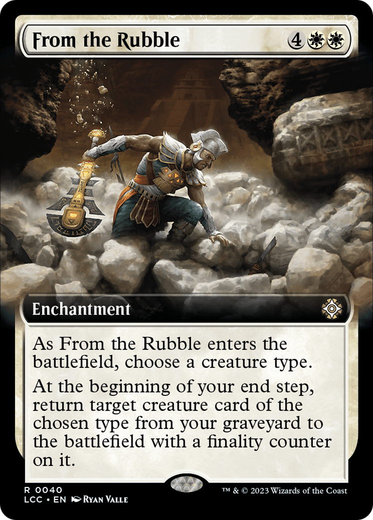 From the Rubble (Extended Art) [The Lost Caverns of Ixalan Commander] | Good Games Modbury