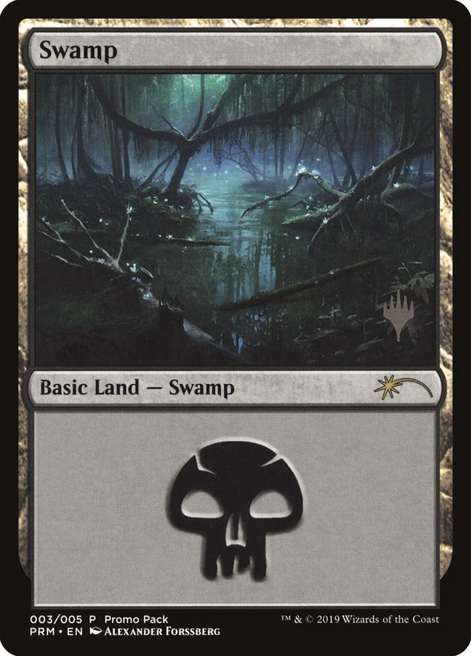 Swamp (3) [Core Set 2020 Promo Pack] | Good Games Modbury