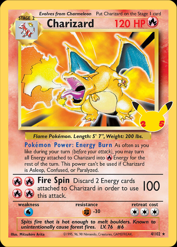 Charizard (4/102) [Celebrations: 25th Anniversary - Classic Collection] | Good Games Modbury