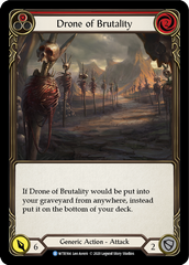 Drone of Brutality (Red) [U-WTR164] (Welcome to Rathe Unlimited)  Unlimited Rainbow Foil | Good Games Modbury