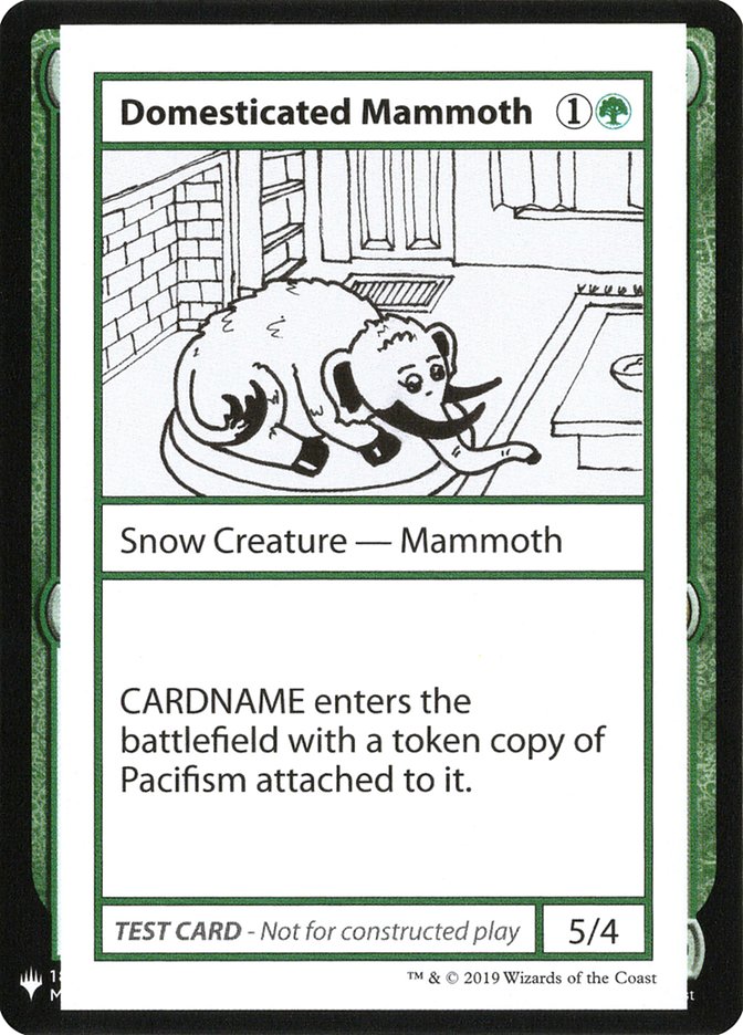 Domesticated Mammoth [Mystery Booster Playtest Cards] | Good Games Modbury