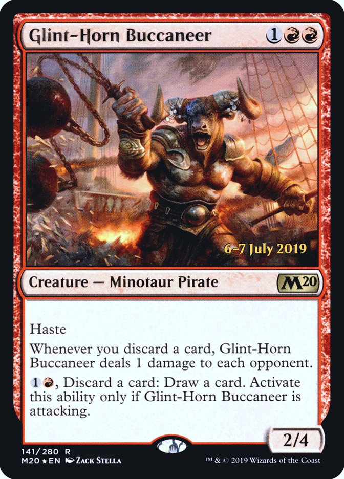 Glint-Horn Buccaneer [Core Set 2020 Prerelease Promos] | Good Games Modbury