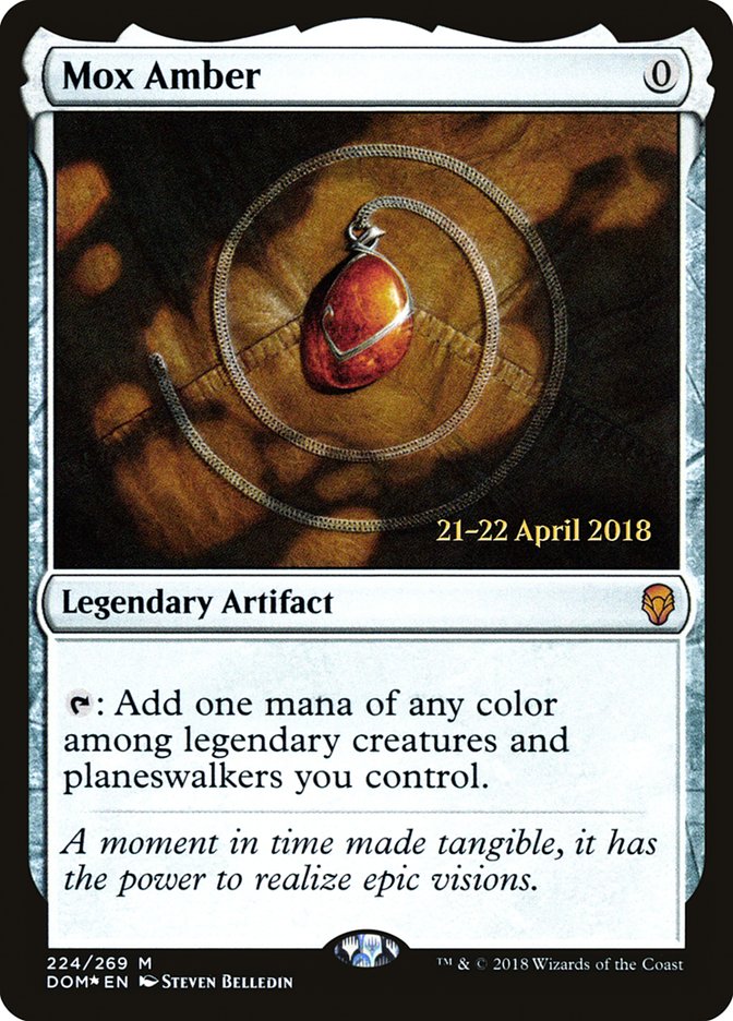 Mox Amber [Dominaria Prerelease Promos] | Good Games Modbury