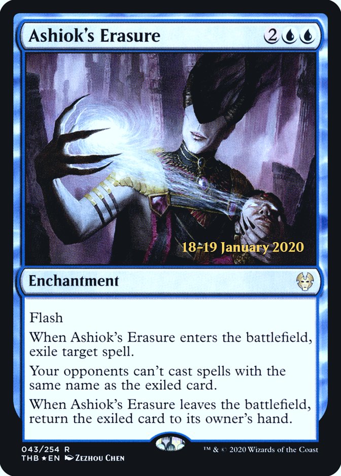 Ashiok's Erasure [Theros Beyond Death Prerelease Promos] | Good Games Modbury