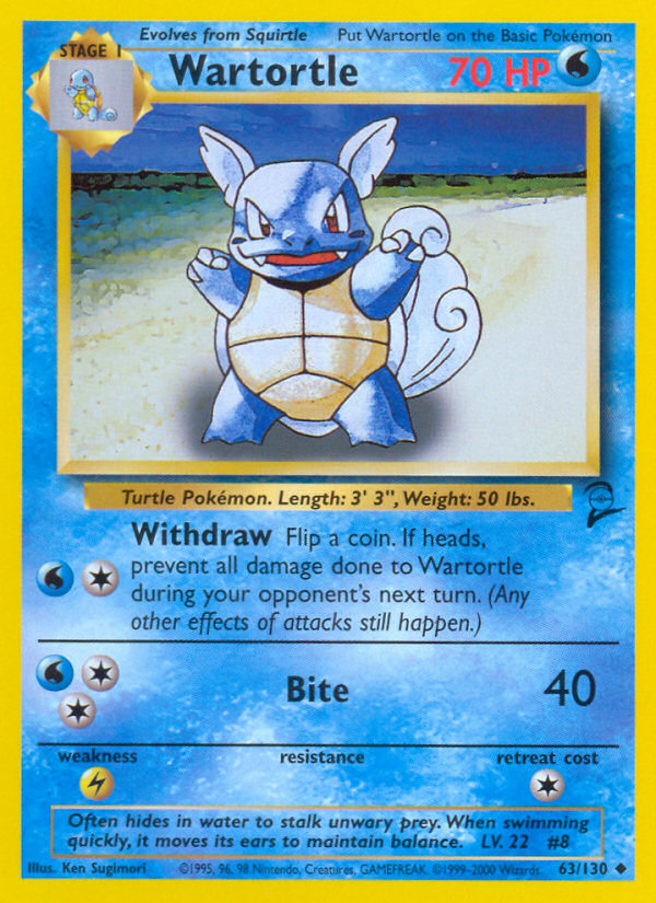 Wartortle (63/130) [Base Set 2] | Good Games Modbury