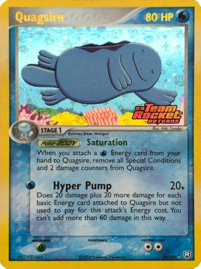 Quagsire (26/109) (Stamped) [EX: Team Rocket Returns] | Good Games Modbury