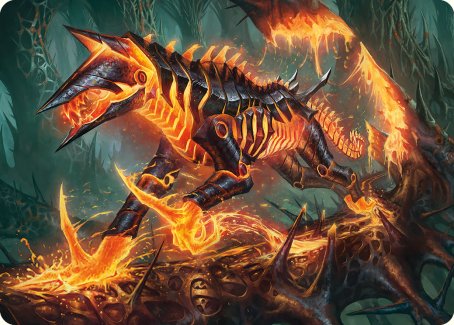 Kuldotha Cackler Art Card [Phyrexia: All Will Be One Art Series] | Good Games Modbury