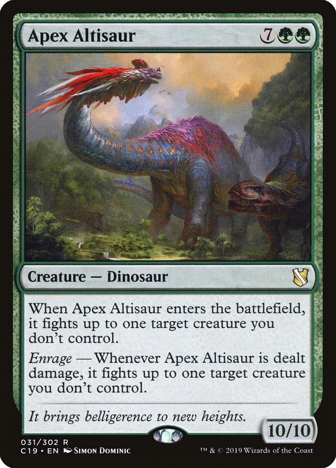 Apex Altisaur [Commander 2019] | Good Games Modbury