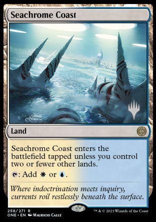 Seachrome Coast (Promo Pack) [Phyrexia: All Will Be One Promos] | Good Games Modbury