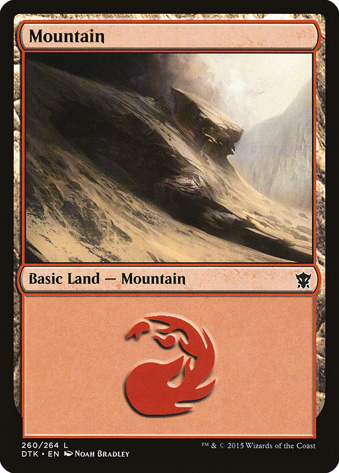 Mountain (260) [Dragons of Tarkir] | Good Games Modbury