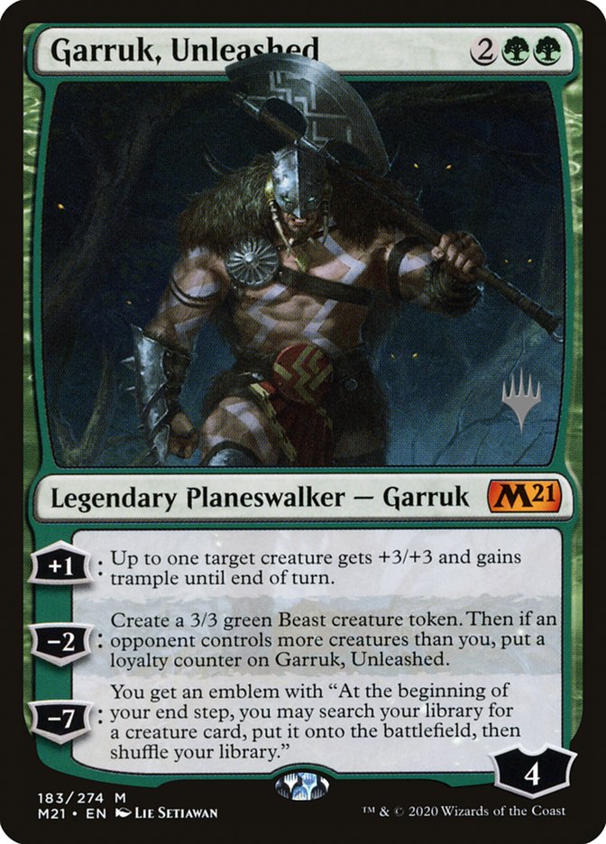 Garruk, Unleashed (Promo Pack) [Core Set 2021 Promos] | Good Games Modbury