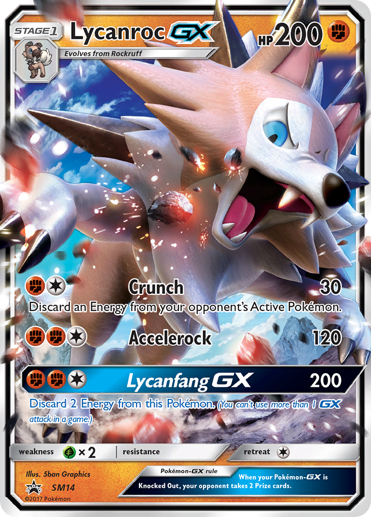 Lycanroc GX (SM14) [Sun & Moon: Black Star Promos] | Good Games Modbury