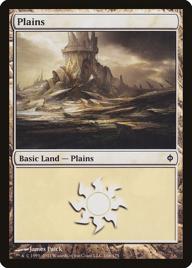 Plains (166) [New Phyrexia] | Good Games Modbury