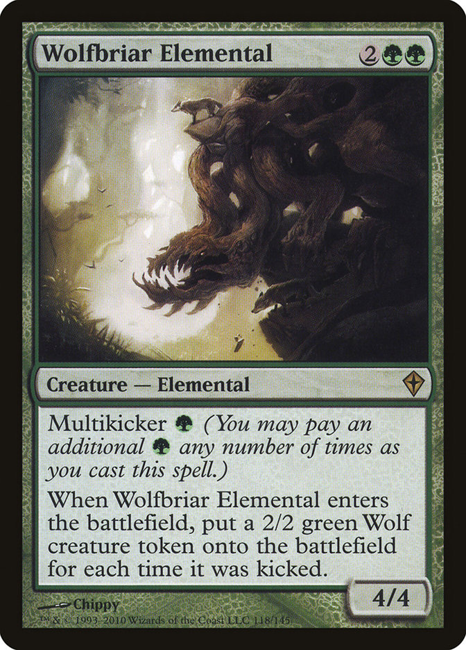 Wolfbriar Elemental [Worldwake] | Good Games Modbury