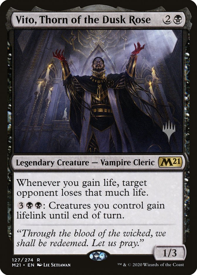 Vito, Thorn of the Dusk Rose (Promo Pack) [Core Set 2021 Promos] | Good Games Modbury