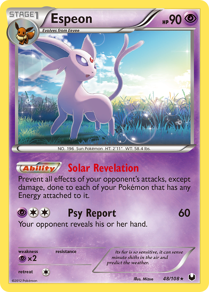 Espeon (48/108) [Black & White: Dark Explorers] | Good Games Modbury