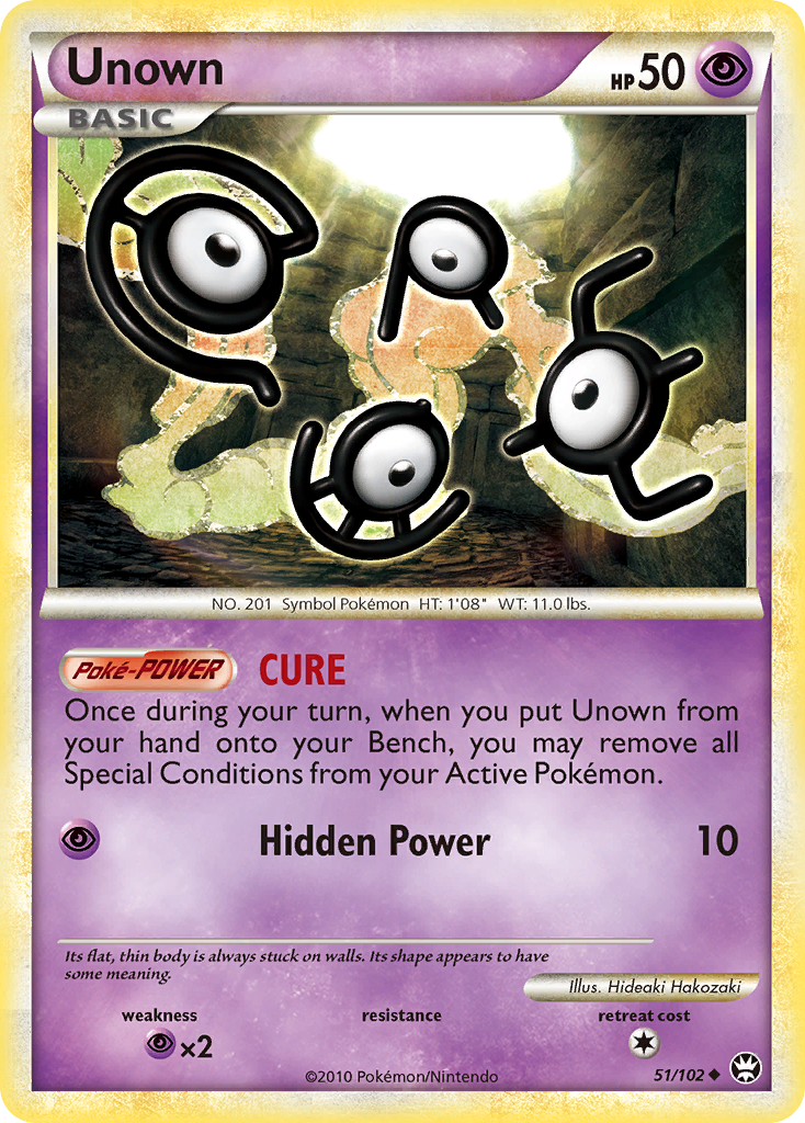 Unown (51/102) [HeartGold & SoulSilver: Triumphant] | Good Games Modbury