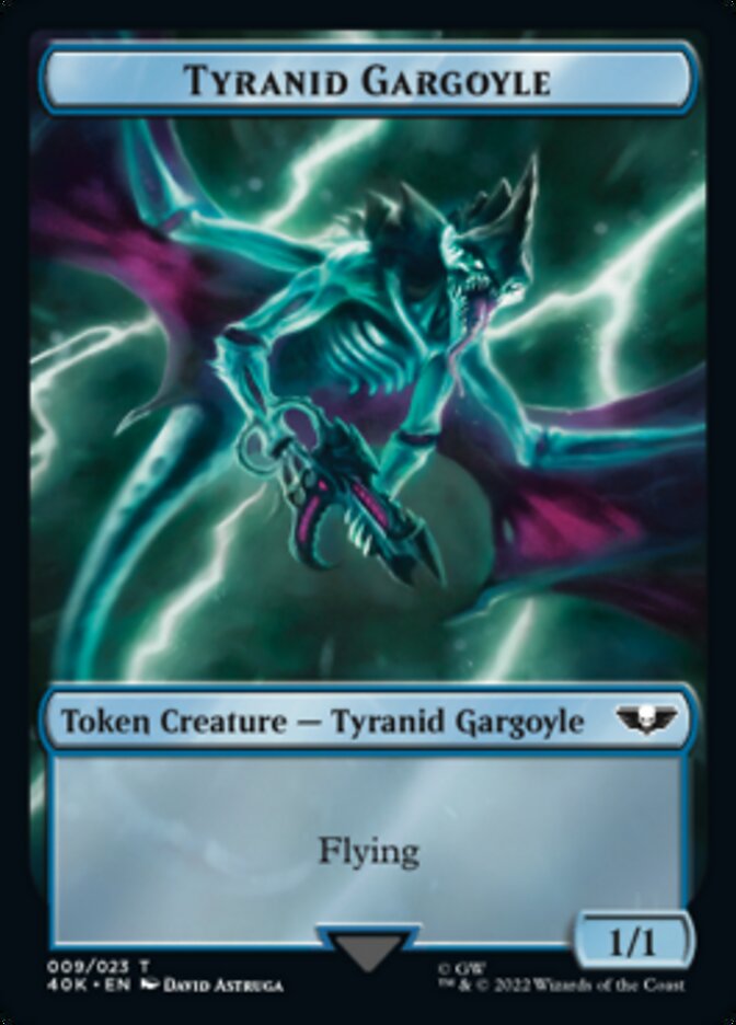 Tyranid (017) // Tyranid Gargoyle Double-Sided Token (Surge Foil) [Universes Beyond: Warhammer 40,000 Tokens] | Good Games Modbury