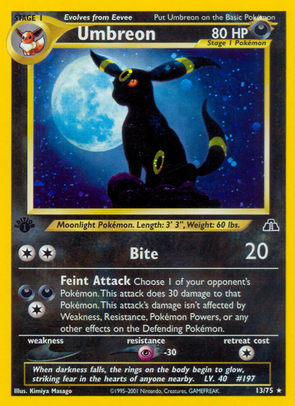 Umbreon (13/75) [Neo Discovery 1st Edition] | Good Games Modbury