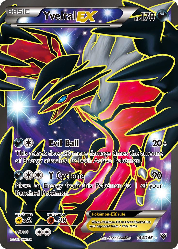 Yveltal EX (144/146) [XY: Base Set] | Good Games Modbury