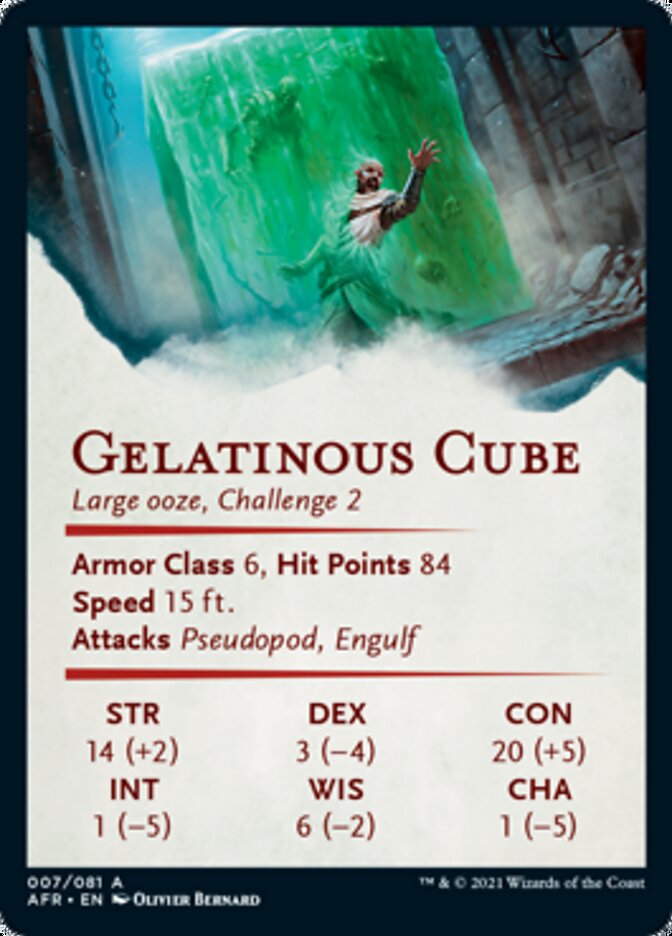 Gelatinous Cube Art Card [Dungeons & Dragons: Adventures in the Forgotten Realms Art Series] | Good Games Modbury