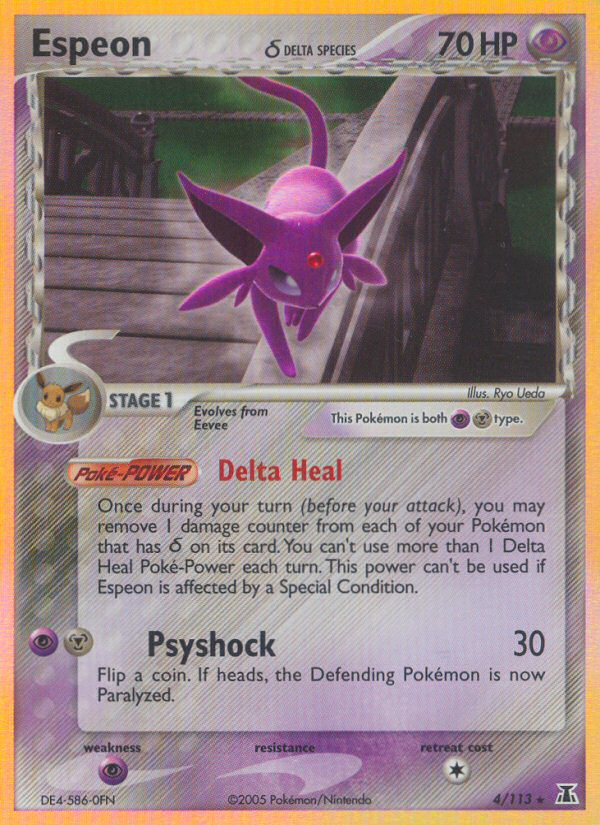 Espeon (4/113) (Delta Species) [EX: Delta Species] | Good Games Modbury