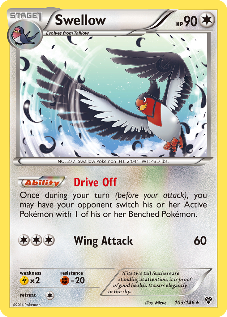 Swellow (103/146) [XY: Base Set] | Good Games Modbury