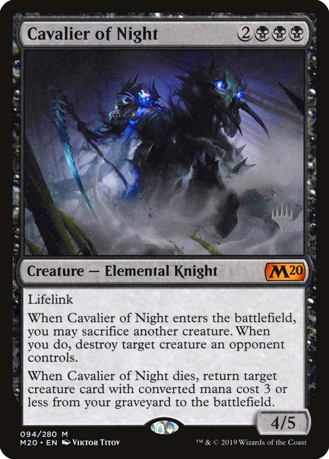 Cavalier of Night (Promo Pack) [Core Set 2020 Promos] | Good Games Modbury