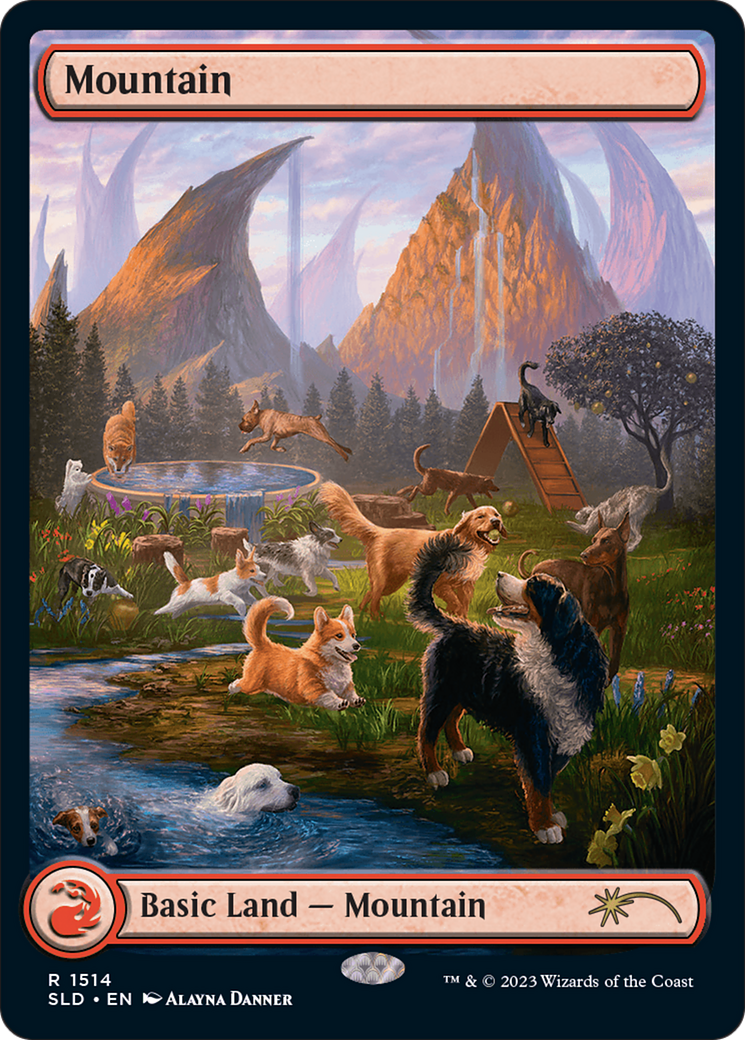 Mountain (1514) [Secret Lair Commander Deck: Raining Cats and Dogs] | Good Games Modbury