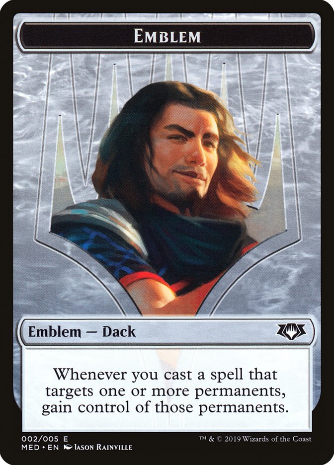 Dack Fayden Emblem [Mythic Edition Tokens] | Good Games Modbury