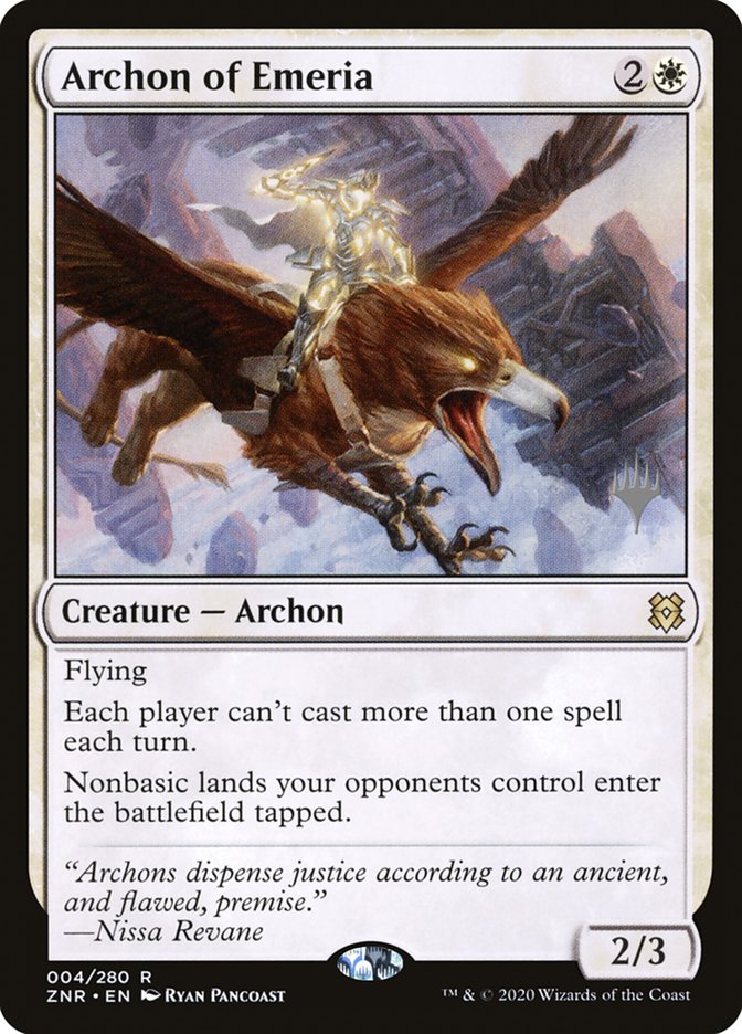 Archon of Emeria (Promo Pack) [Zendikar Rising Promos] | Good Games Modbury