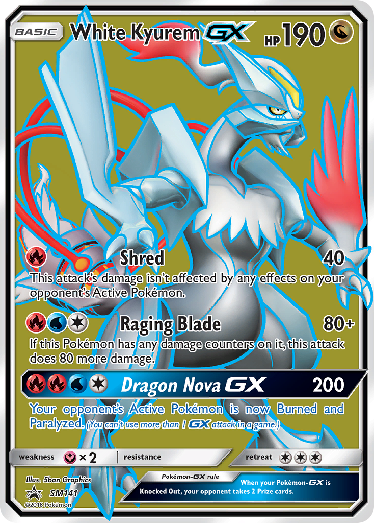 White Kyurem GX (SM141) [Sun & Moon: Black Star Promos] | Good Games Modbury