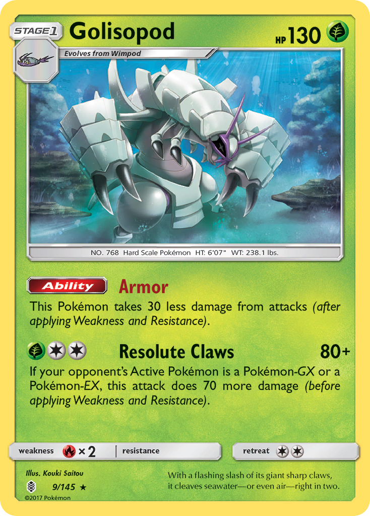 Golisopod (9/145) [Sun & Moon: Guardians Rising] | Good Games Modbury