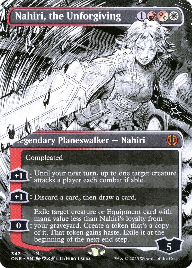 Nahiri, the Unforgiving (Borderless Manga) [Phyrexia: All Will Be One] | Good Games Modbury