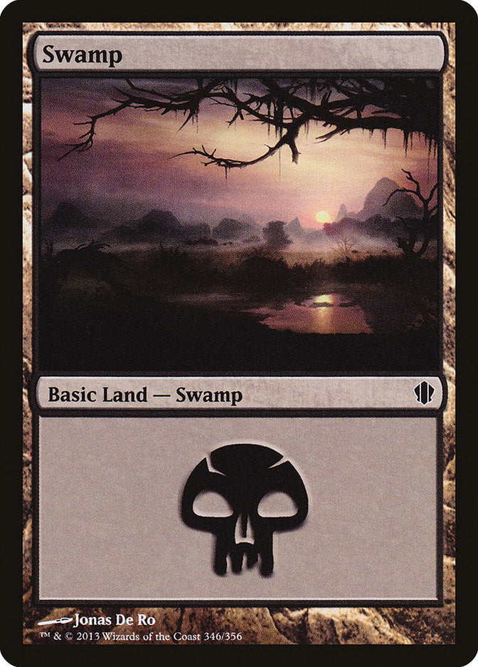 Swamp (346) [Commander 2013] | Good Games Modbury