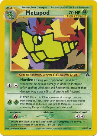Metapod (42/75) [Neo Discovery Unlimited] | Good Games Modbury