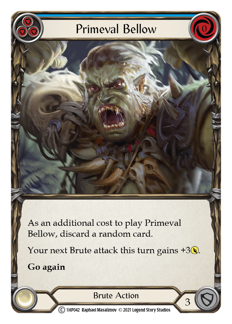 Primeval Bellow (Blue) [1HP042] (History Pack 1) | Good Games Modbury